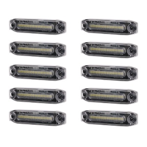 Lampă de gabarit Purelux Spectre 12X - 12/24V / 6W / 102 mm, 10 buc