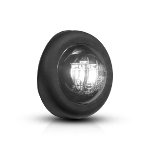 Lampă de gabarit PURELUX Spectre 2X Dark - 12/24V / 1W / 19 mm, Alb