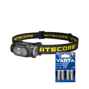 Lampă frontală NITECORE HA11 - 240 lm / 1 x AA, Nitecore HA11 + 4 buc Varta Ultra Lithium baterii AA