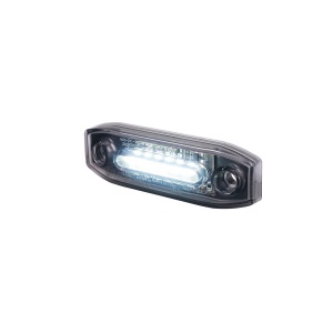 Lumină de poziție LED Purelux Spectre 6X White – 3W, IP67, 12V/24V, ultra-slim (11 mm)