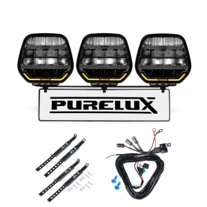 Proiector auxiliar PURELUX Panther 7 - Rotund / 18 cm / 128W / Ref. 20, 3 buc - Set complet - Img 2