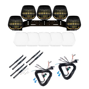 Proiector auxiliar PURELUX Panther 9 Heat - Rotund / 23 cm / 258W / Ref. 25, 5 buc - Set complet (WRC)
