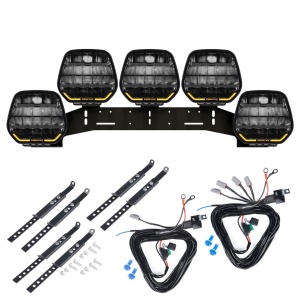 Proiector auxiliar PURELUX Panther 9 - Rotund / 23 cm / 210W / Ref. 25, 5 buc - Set complet (WRC) - Img 2