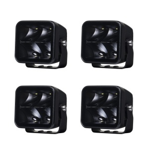 Proiector de lucru PURELUX Negru pătrat 40 Spot - 8 cm / 40W / Spot, 4 buc - Img 2