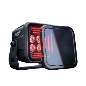 Proiector de lucru Strands Dark Knight Fortex Proiector de lucru - 9 cm / 38W / fascicul larg, Roșu