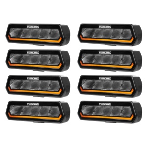 Set 8x Proiectoare LED Purelux Panther Alpha 30 R65 – 30W, 2593 lm fiecare, lumină fascicul larg + girofar R65, IP69K, 12V/24V - Img 6