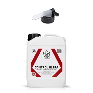 Soluție de prespălare KING CARTHUR Control Ultra - spumantă / compatibilă cu protecția din ceară, 2500 ml + capac cu robinet