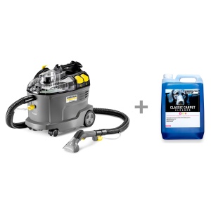 Aparat de curățat textile KÄRCHER Puzzi 8/1, Textile curățător + ValetPRO Classic Carpet curățător