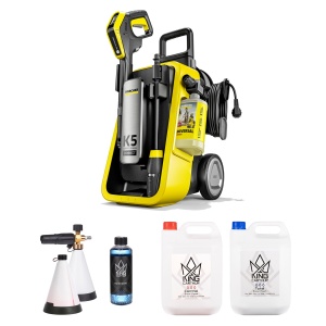 Aparat de spălat cu presiune KÄRCHER K5 Comfort Premium Connect, Aparat de spălat cu presiune + kit de spumare