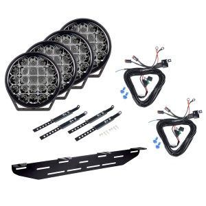 Auxiliary light PURELUX 770 - Round / 18 cm / 130W, 4 pcs - Complete set