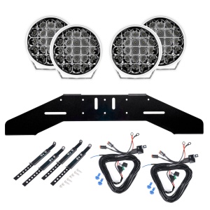 Auxiliary light PURELUX 770 White - Round / 18 cm / 130W, 4 pcs - Complete set (WRC)