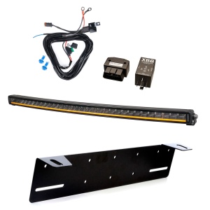 Bară LED PURELUX Black X-Slim C800 - curbată / 80 cm / 165W / Ref. 40, 1 buc - Set complet + XBB OBD Dongle & PowerUnit releu de conectare