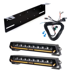 Bară LED PURELUX Panther Aero S300 - dreaptă / 30 cm / 54W / Ref. 17.5, 2 buc - Set complet (montaj inferior)