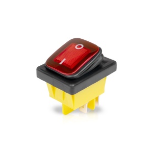 Întrerupător PURELUX On/Off HD Rocker Switch, Roșu