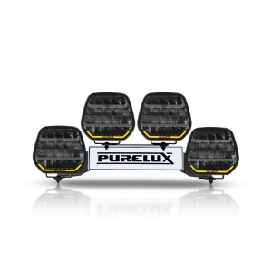Kit de proiectoare auxiliare PURELUX WRC 12, 840W / 49 000 lm - Set complet, Negru - Img 2