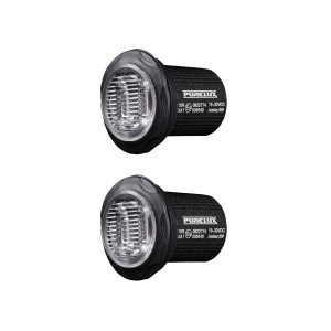 Lampă de avertizare PURELUX Strobe Rotund - 12/24V / 8W / 36 mm, 2 buc