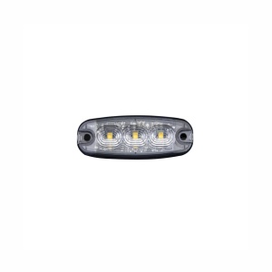 Lampă de avertizare Strands Strobe Light 3 LED - Portocaliu / 12/24V / 3W / 82 mm