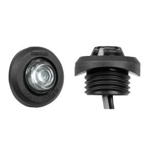 Lampă de gabarit PURELUX Spectre 1X Dark - 12/24V / 0.5W/ 28 mm, Alb (pentru suprafețe curbate)