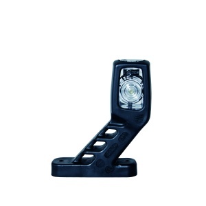 Lampă de poziție / Lampă de gabarit laterală Strands Rubber Arm Short - 12/24V / 135 mm, stânga