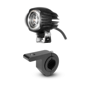 Lampă pentru motocicletă Purelux SMAL15 - 6 cm / 15 W, lampă + colier pentru țeavă (25-31 mm)