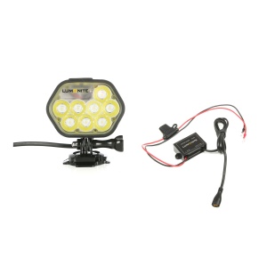 Lampă pentru snowmobil/cască LUMONITE Leader - 6838 lm / Reîncărcabil, 1 lamp + transformer + GoPro Suport, 6838 lm