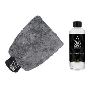 Mănușă de spălare King Carthur Classic Mitt, Mitt + Microfiber detergent