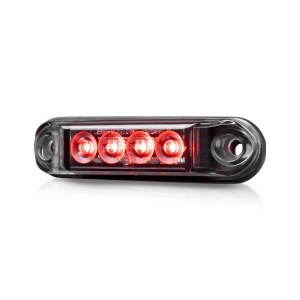 Marker light PURELUX Spectre 4X Dark - 12/24V / 1W / 78 mm, Red