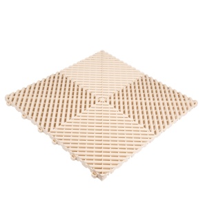 Placă pentru pardoseală DR DIRT Garage Plaza HD – Original (1,92 m²), Cream, 1.92 m² (12 tiles)