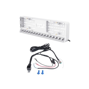 Proiector auxiliar cu suport pentru numărul de înmatriculare OZZ LP1 - dreaptă / 54 cm / 88W / Ref. 50, Alb, lampă + cablaj