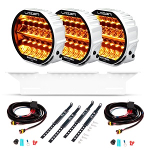 Proiector auxiliar Lazer Sentinel 9 Elite Gen2 Alb - Rotund / 23 cm / 145W / Ref. 20, 3 buc - Set complet - Img 2