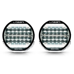 Proiector auxiliar Lazer Sentinel 9 Highline Alb - Rotund / 23 cm / 130W / Ref. 12.5, 2 buc