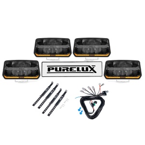 Proiector auxiliar PURELUX Panther 11 Alb - Rectangle / 24 cm / 170W / Ref. 20, 4 buc - Set complet (WRC)