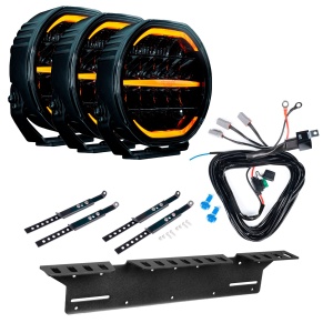 Proiector auxiliar STRANDS Nuuk D-Line 9" - Rotund / 22 cm / 185W / Ref. 20, 3 buc - Set complet