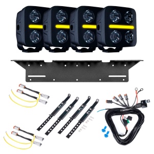 Proiector auxiliar Strands Nuuk D-Line QB 3" - Rotund / 9 cm / 40W / Off-road, 4 buc - Set complet - Img 2