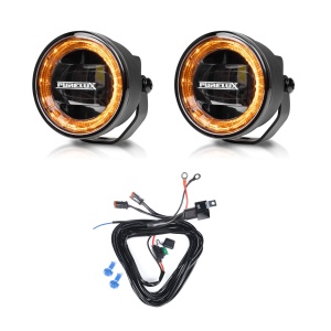 Proiector de ceață PURELUX F330 - 9 cm / 30W, 2 buc + cablaj