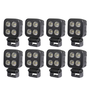 Proiector de lucru PURELUX Black Raven 20 - 7 cm / 20W / fascicul larg, 8 buc - Img 2