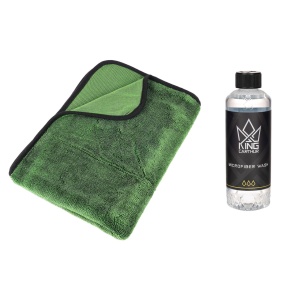 Prosop pentru uscare King Carthur Green Jade, 1 buc + Microfiber cloth detergent - Img 2