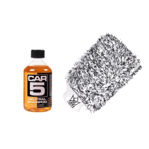 Șampon auto CAR5 Shampoo, 500 ml + KC Premium Wash Mitt