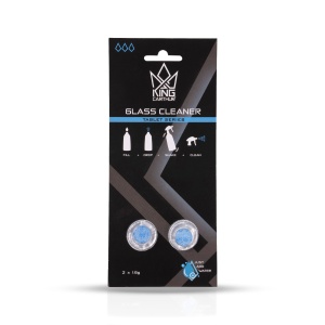 Soluție de curățare pentru geamuri King Carthur Glass Cleaner Tablet, 2 buc, doar tabletele de detergent