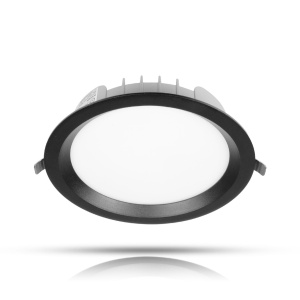 Spot încastrat AGGE Rotund Flood Antiglare Negru - IP44 / CCT / intensitate reglabilă, 30W / 165 mm - Img 2