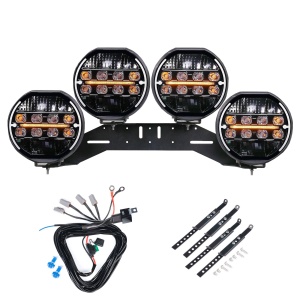 Additional light PURELUX Heat 9200 - Round / 22 cm / 200W / Ref. 30, 4 pcs - Complete set (WRC)