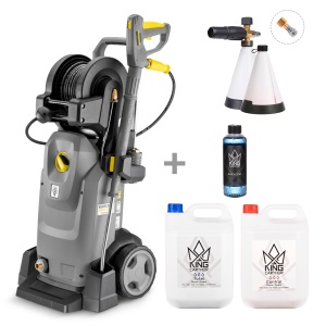 Aparat de spălat cu presiune KÄRCHER HD 6/15 MXA Plus, Aparat de spălat cu presiune + set de spumare
