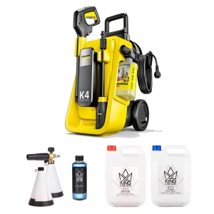 Aparat de spălat cu presiune KÄRCHER K4 Comfort Premium, Aparat de spălat cu presiune + kit de spumare