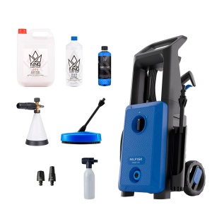 Aparat de spălat cu presiune NILFISK Classic 120-5 buc., Aparat de spălat cu presiune + set de spumare