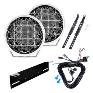 Auxiliary light PURELUX 770 White - Round / 18 cm / 130W, 2 pcs - Complete set
