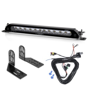 Bară LED Lazer Linear 12 Elite - dreaptă / 38 cm / 84W, 1 buc - Set complet (montaj lateral)
