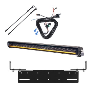 Bară LED PURELUX Black X-Slim S520 - dreaptă / 52 cm / 105W / Ref. 50, 1 buc - Set complet cu suport pentru montaj încastrat - Img 2