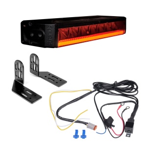 Bară LED Strands Firefly 10" - dreaptă / 28 cm / 75W / Ref. 25, 1 buc - Set complet (fixare cu picioare laterale) - Img 2
