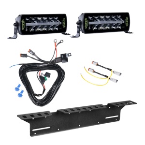 Bară LED Strands Siberia Outlaw UDX 8" - dreaptă / 20 cm / 32W, 2 buc - Kit complet - Img 2