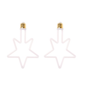Bec LED AGGE Carnival E27, 8W, Star, 2 buc